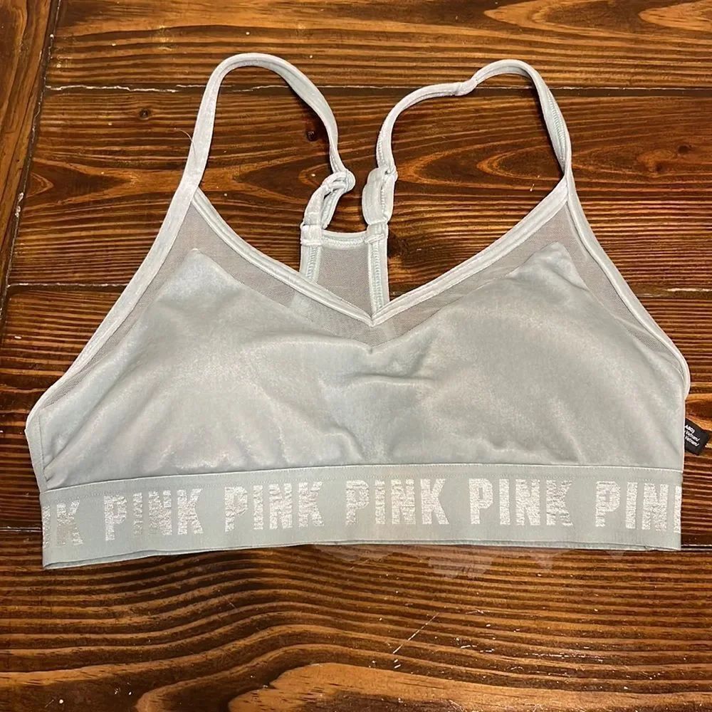 Victoria’s Secret PINK Sports Bra Green Velvet